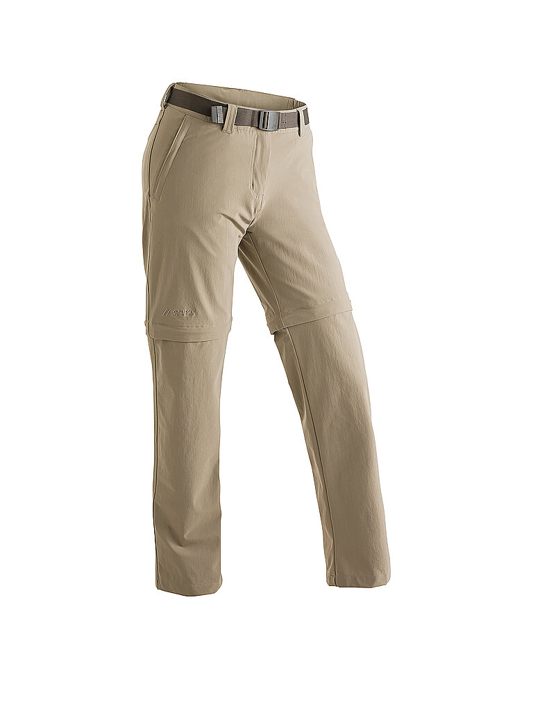 MAIER SPORTS Damen Wanderhose Nata2 ZipOff beige | 34